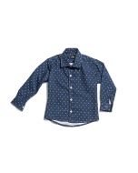 Camicia a manica lunga blu modello Sorrento