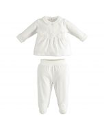 Comoda tutina con pantalone con piedino