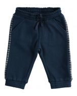 Comodo pantalone in felpa misto cotone e viscosa