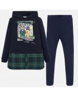 Completo leggings e felpa combinata