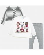 Completo tre pezzi, giacca, maglietta e pantalone tessuto felpa
