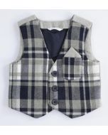Gilet con fantasia check