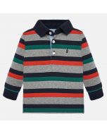 Polo manica lunga a righe