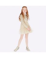 Vestito in velluto e tulle