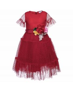 Abito in tulle plumetis