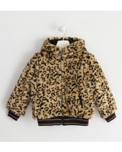 Eco pelliccia modello bomber reversibile