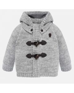 Giacca in maglia con alamari
