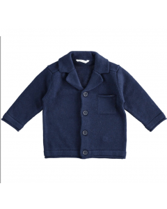 Giacca modello cardigan in tricot misto cotone