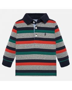 Polo manica lunga a righe