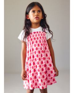 Vestito combinato stampato bambina