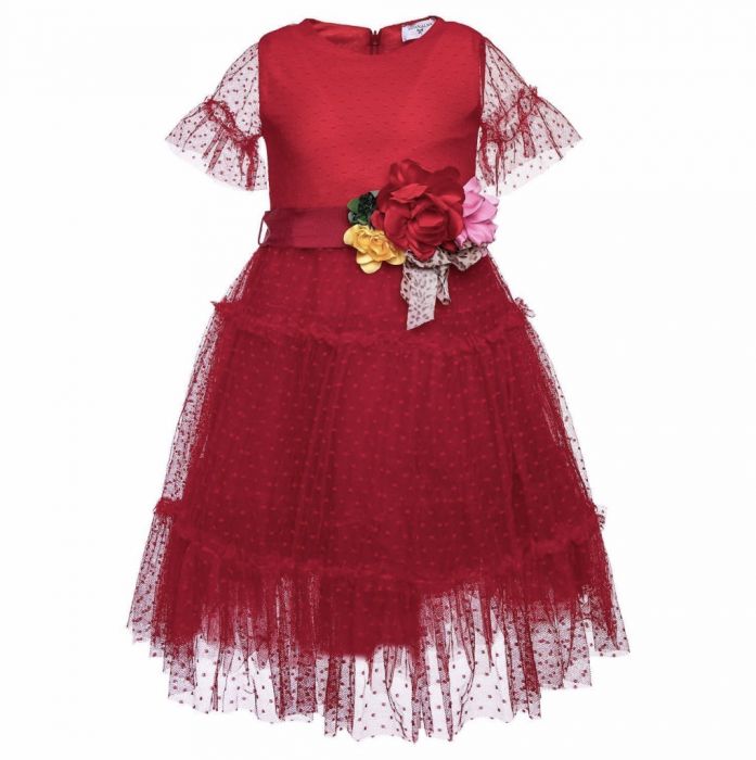 Abito in tulle plumetis