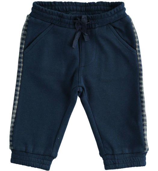 Comodo pantalone in felpa misto cotone e viscosa