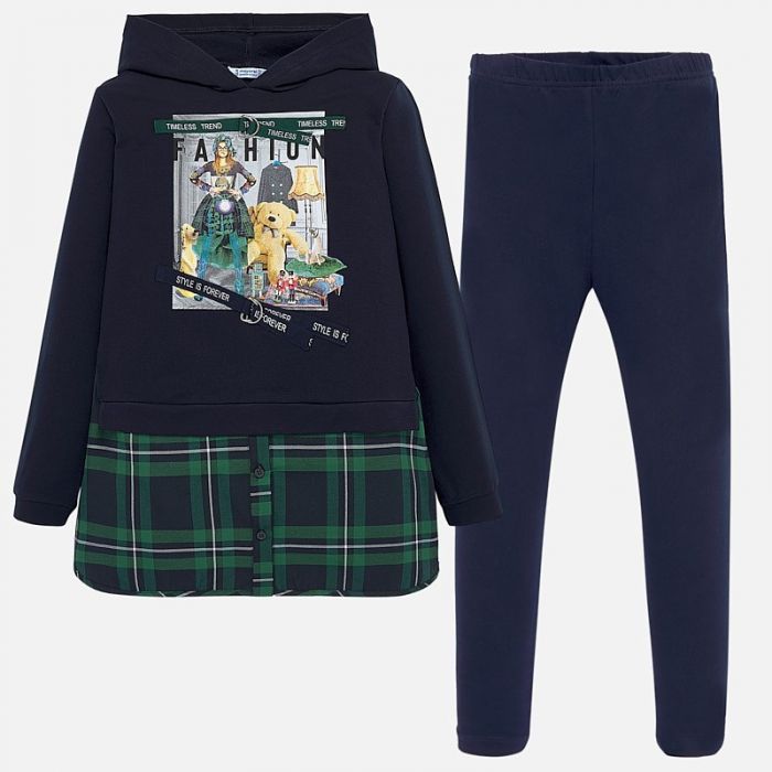 Completo leggings e felpa combinata