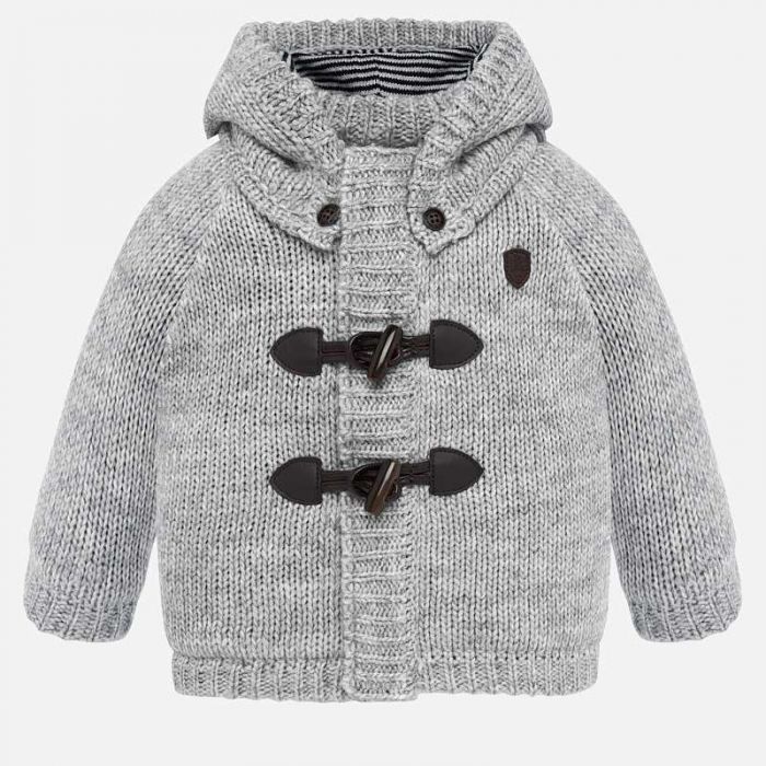 Giacca in maglia con alamari