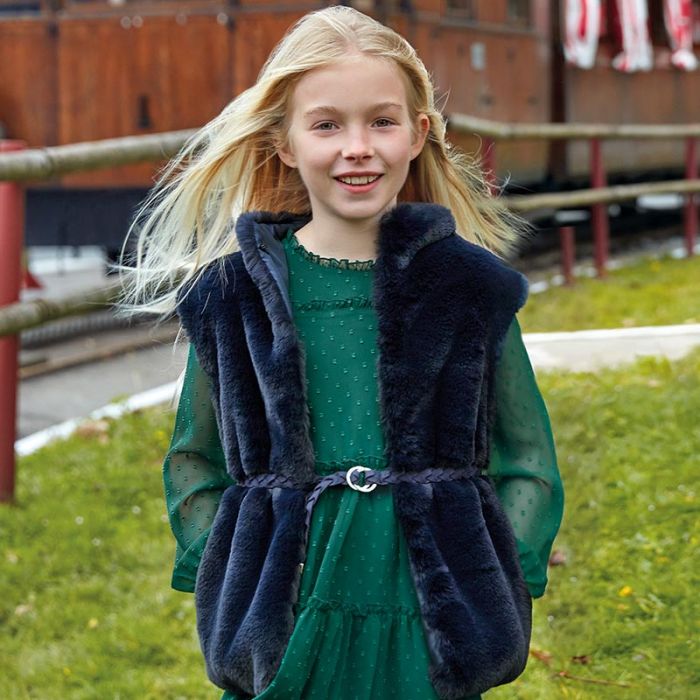 Gilet in eco pellicciotto