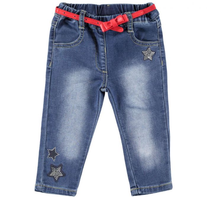 Pantalone denim in misto cotone