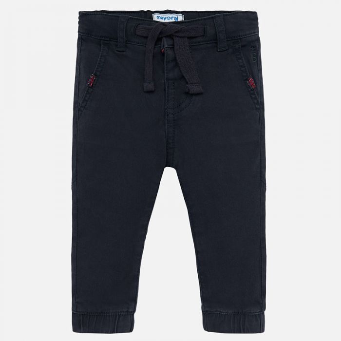 Pantalone modello jogger elastico regolabile in vita