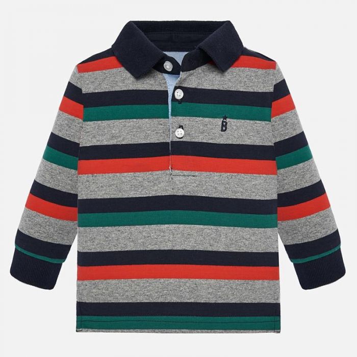 Polo manica lunga a righe