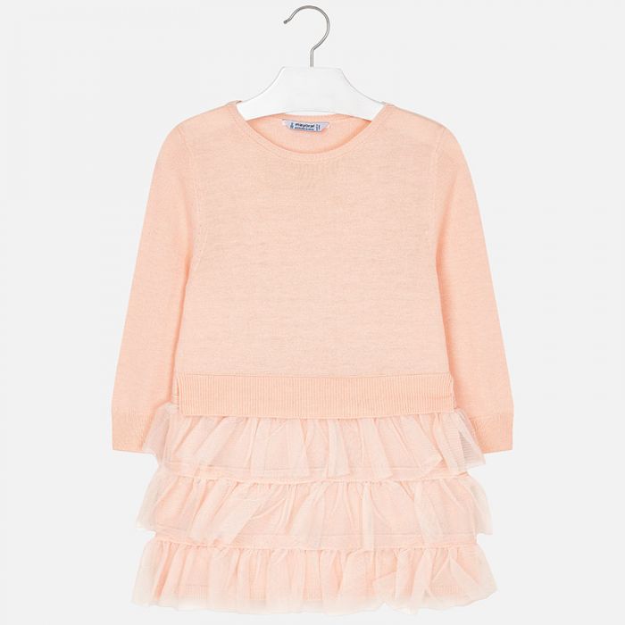Vestito Tricot con tulle